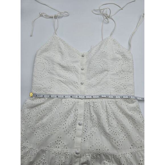 Alice + Olivia Women's Size 10 Shantella Embroidered Cotton Voile Maxi Dress NWT - Picture 9 of 14